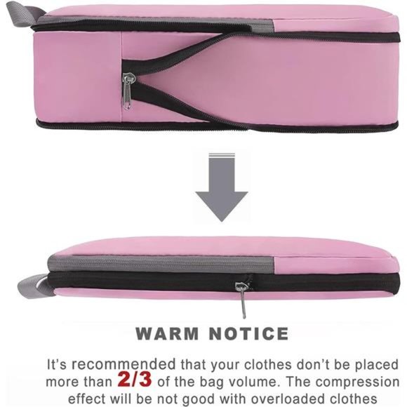 4Pack Compression Packing Cubes Travel Accessories Expandable Packing Organizers - Picture 6 of 6